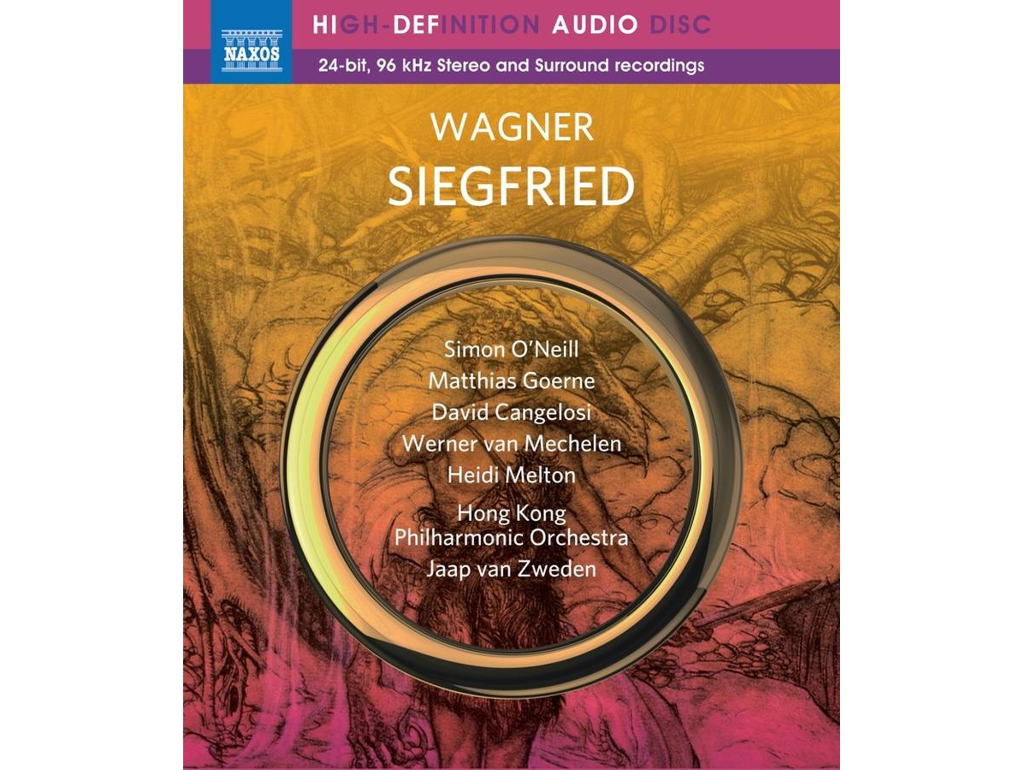 Blu-ray Audio O'Neill/Cangelosi/Görne/van Zweden/Hongkong PO - Siegfried (1 CDs)