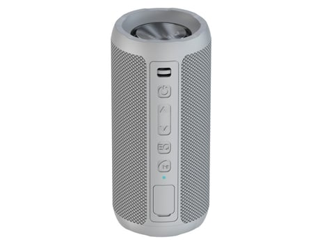 Altavoz Bluetooth Altavoces Bluetooth inalámbricos portátiles con luz LED volumen más alto y graves mejorados blanco BISBISOUS