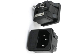 Soporte Para Placas 2 Piezas Ca 250v 10a C14 Entrada De Alimentación Orificio De Cuchara Con De M...
