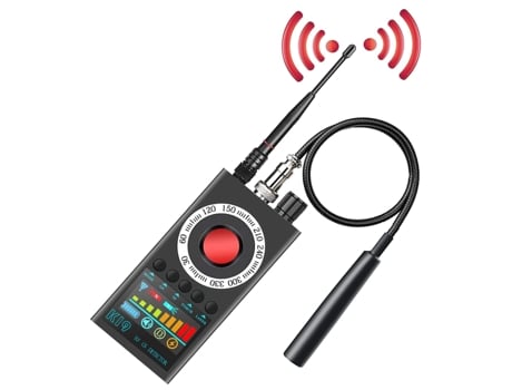 Detector de dispositivos ocultos Detectores de cámara oculta Detector antiespía Detector de errores Detector RF, negro CHRONUS