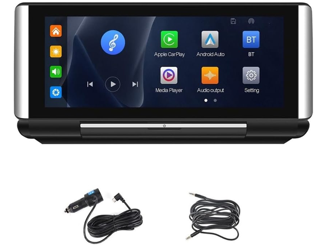 Radio Portátil Para Coche Con Pantalla Plegable De 6,86 Pulgadas, Carplay Y Android Auto.