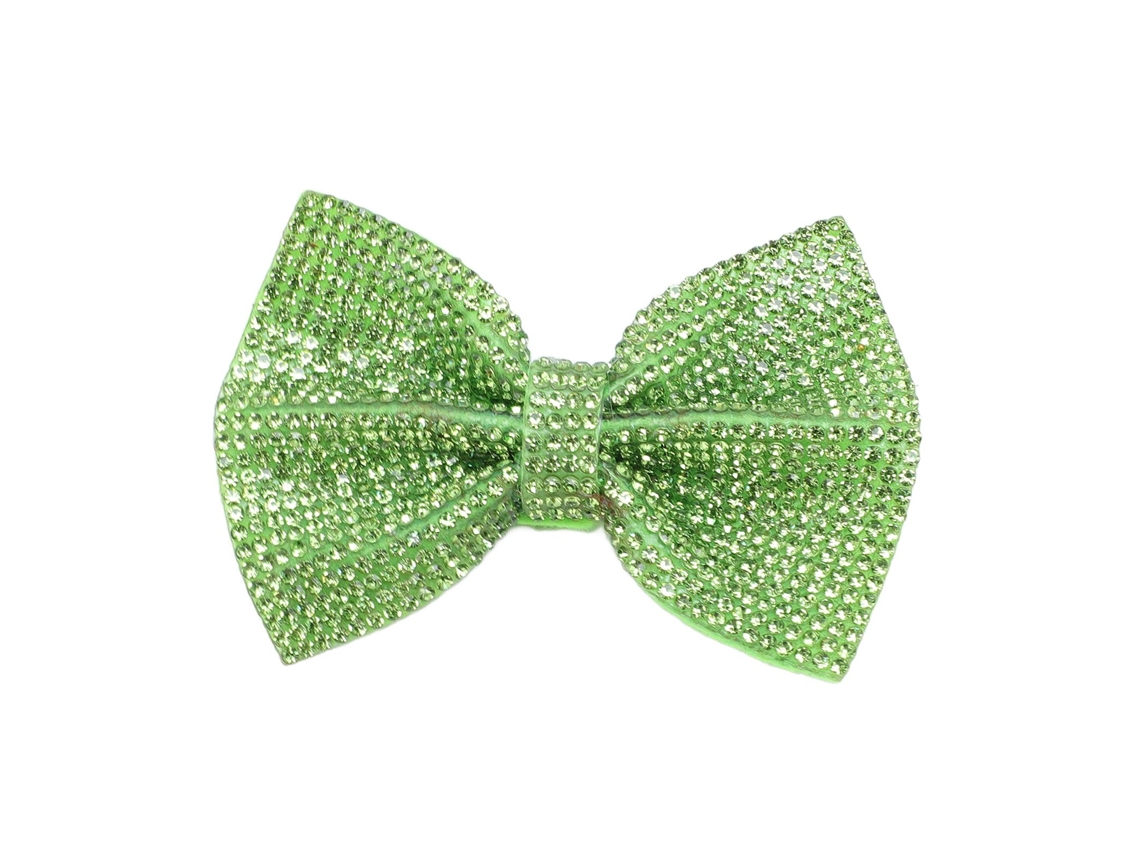 Lazo Decorativo De Cristal Con Diamantes De Imitación Para Zapatos, Bolsos, Horquillas Para El Cabello Y Fundas De Celular - Verde