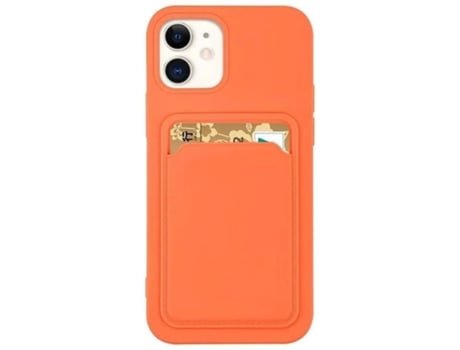 Carcasa iPhone 13 Pro Max LMOBILE Porta Tarjeta Naranja