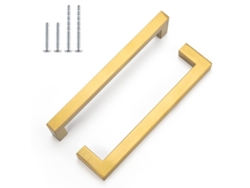 Mango De Mueble Moderno Oro 128mm Espaciado De Agujeros, Juego De 10 Tiradores Para Cocina, Armario, Cajonera (oro Gris)