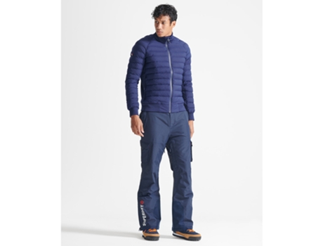 Abrigo SUPERDRY Poliéster Hombre (M - Azul)