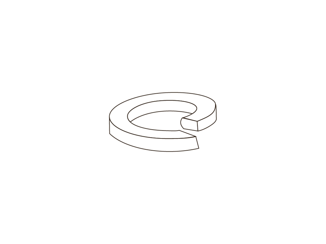Anillo de Muelle Din 127B M12 140Hv 4.8 Sin Acabados CHEMITOOL
