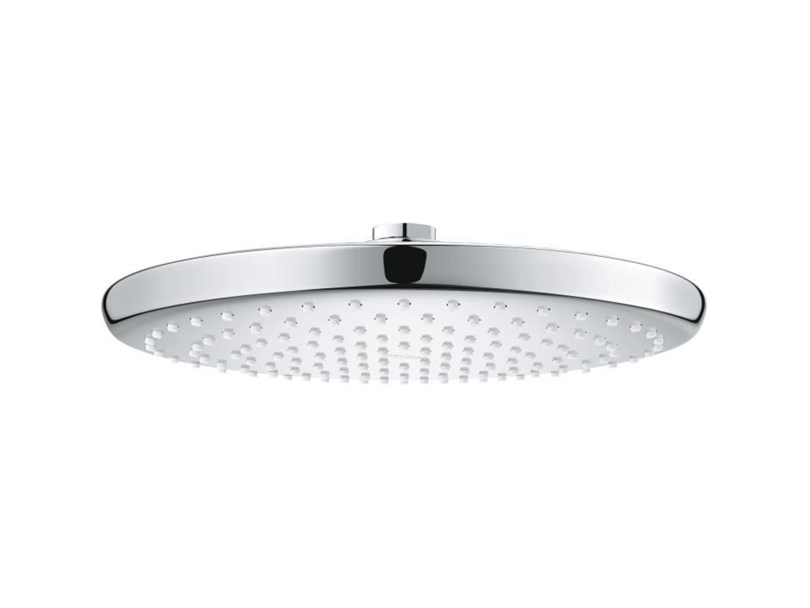 Ducha redonda Grohe Vitalio Start 250, 1 chorro, 250 mm, cromada, ahorro de agua, caudal uniforme (26815000)