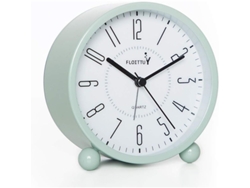 2026-reloj Despertador Super Silencioso 4" Con Luz Nocturna, Baterías, Fácil Configuración, Retro (verde)