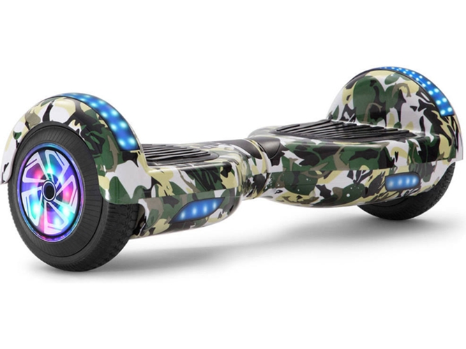 Hoverboard E-RIDES TLTL15 Verde (Altavoz Bluetooth|Autonomía: 30-60 min| Velocidad Máx: 12 km/h)