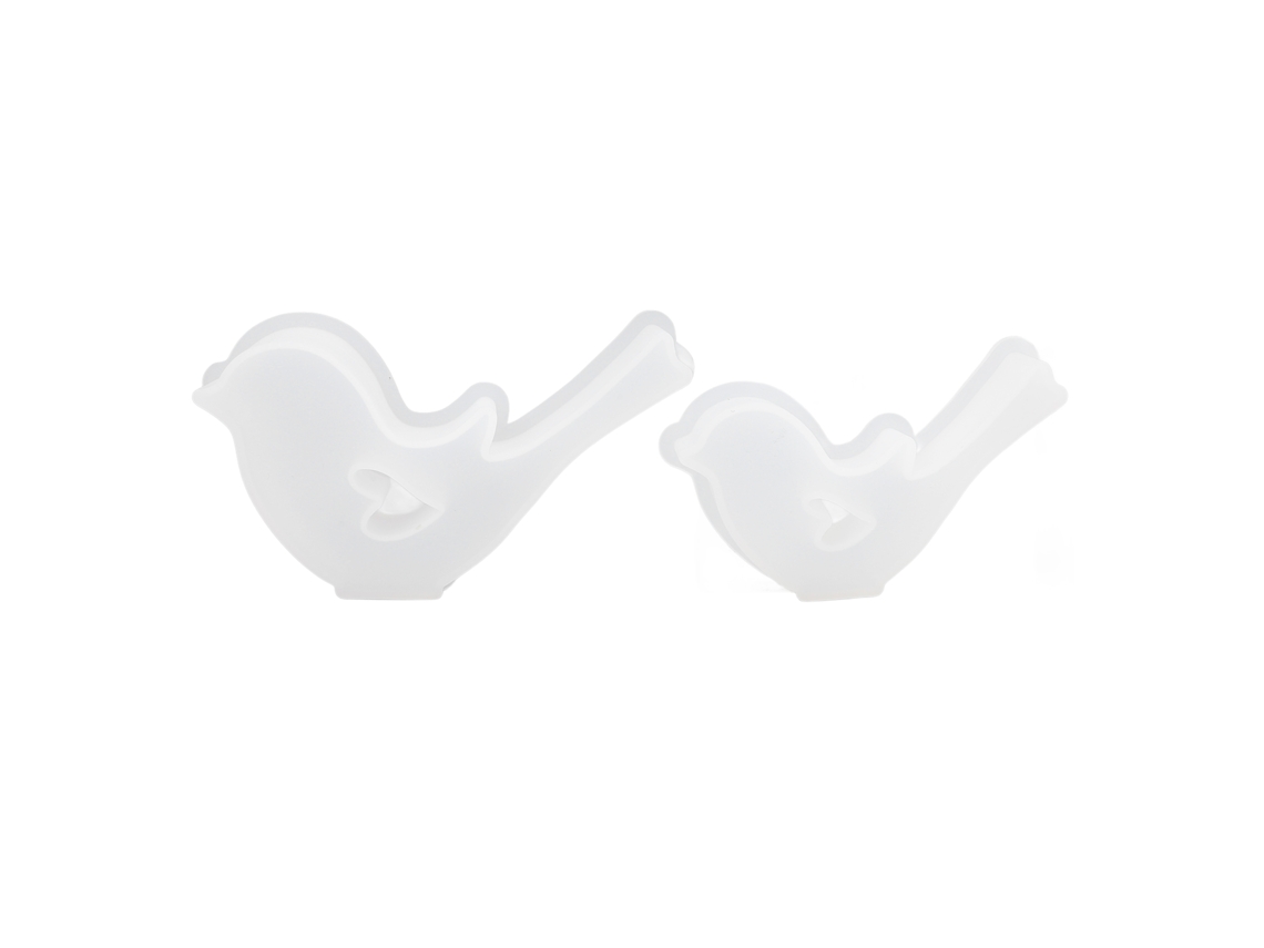 2 Bandejas De Silicona Flexibles Reutilizables Con Forma De Pájaro, Fáciles De Limpiar, Para Decoración Con Resina Diy.