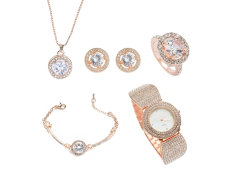 Caja de regalo para mujer,Reloj de pulso, anillo de collar, aretes, pulsera USIFUL