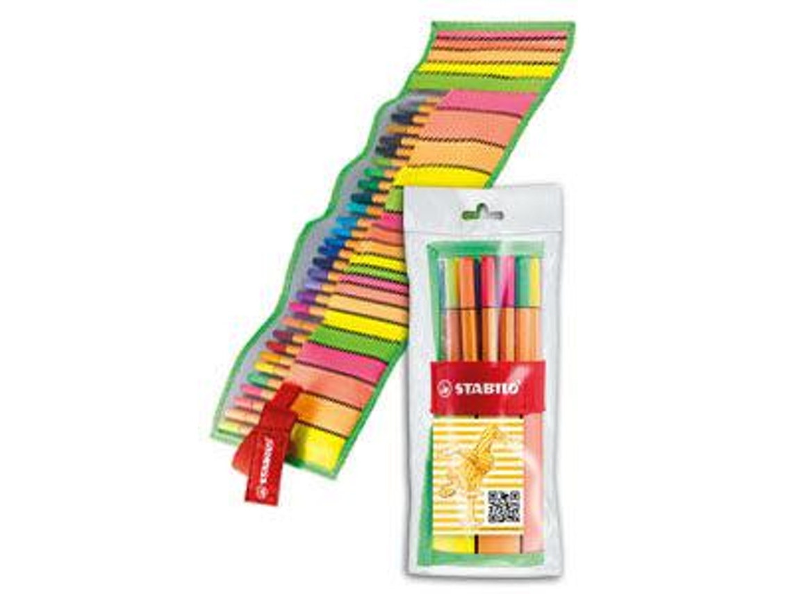 Estuche 30 Colores Rollerset (25 Standar+5 Neon) Stabilo