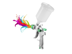 Pistola De Pintura Hvlp Con Depósito De 600 Ml Y Boquillas De 1,4/1,7/2,0 Mm Para Coches, Muebles Y Paredes.