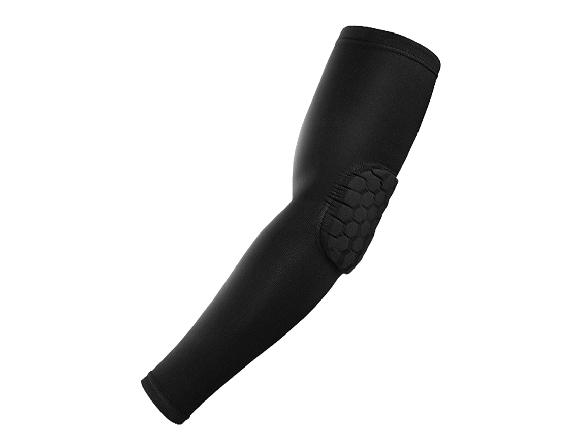 Protectores de brazo anticolisión de nido de abeja XL para correr, baloncesto y deportes