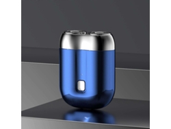 Afeitadora portátil de bolsillo Rosewell 2025 Mini de doble cabezal, lavable y con anillo magnético doble.