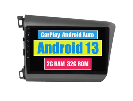 Autoradio Multimedia ROVERONE para Honda Civic 9 FB FK FD 2011 - 2015 CarPlay Android Coche Radio Bluetooth Navegación