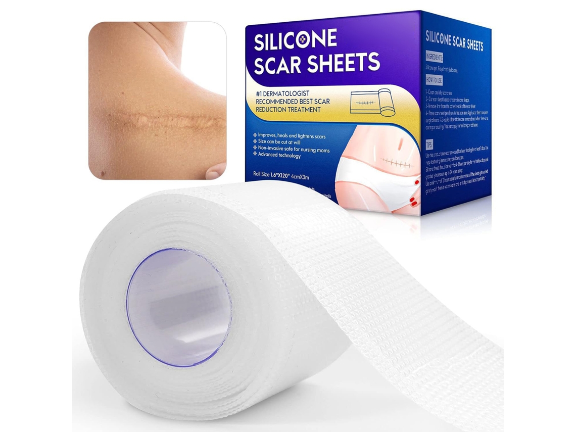 Parche autoadhesivo de silicona para eliminar y suavizar cicatrices.