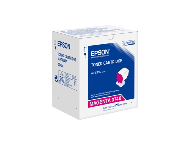 Cartucho de Tóner Original EPSON magenta, 1 x Magenta, S050748, 8.800 Páginas, C13S050748