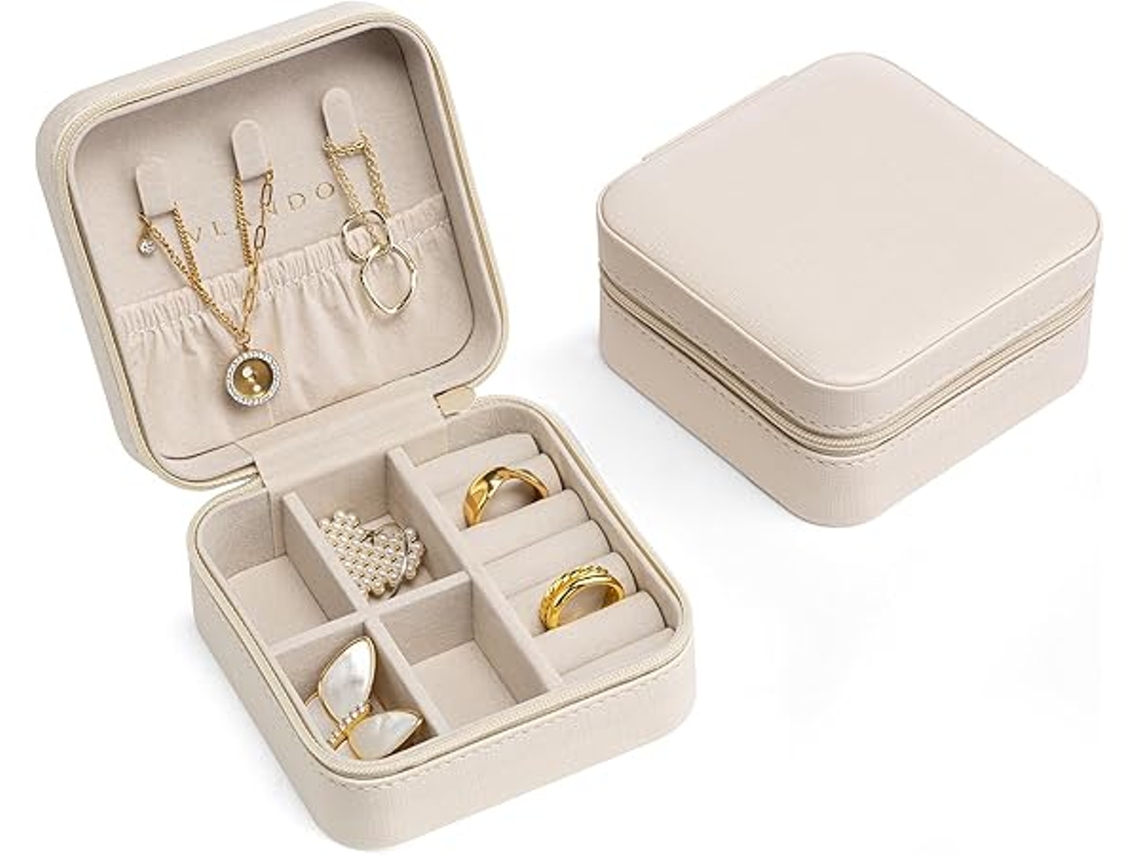 Joyeros Para Niñas, Mujer, Bolsitas De Viajes Joyas, Regalos Boda Impermeable Multifunción Hogar Y