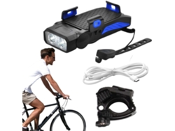 Faro delantero para bicicleta con bocina, seguridad nocturna y alarma sonora | Potente sistema de iluminación Vayotoy