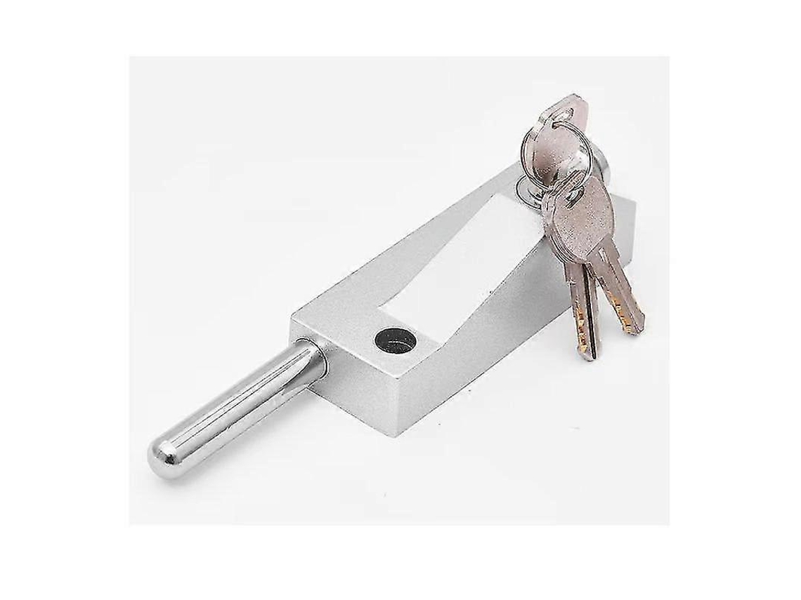 Cerradura Multifuncional Para Puerta De Garaje Universal Con 3 Llaves Para Uso Interior Y Exterior Plata