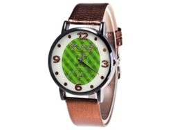 Reloj De Pulsera Unisex Para Parejas En Piel Sintética Con Movimiento De Cuarzo (color Café).