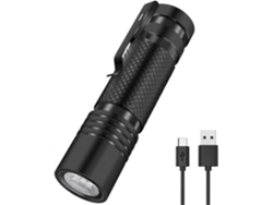 Linterna Led Ultra Potente Recargable Type-c 800 Lúmenes 5 Modos Ipx4 Impermeable Para Camping Senderismo Emergencias