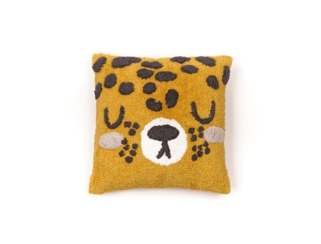 Cojín con relleno infantil diseño animals, tejido tufted de algodón. M/Tigre 40x40cm MEVAK LIVING
