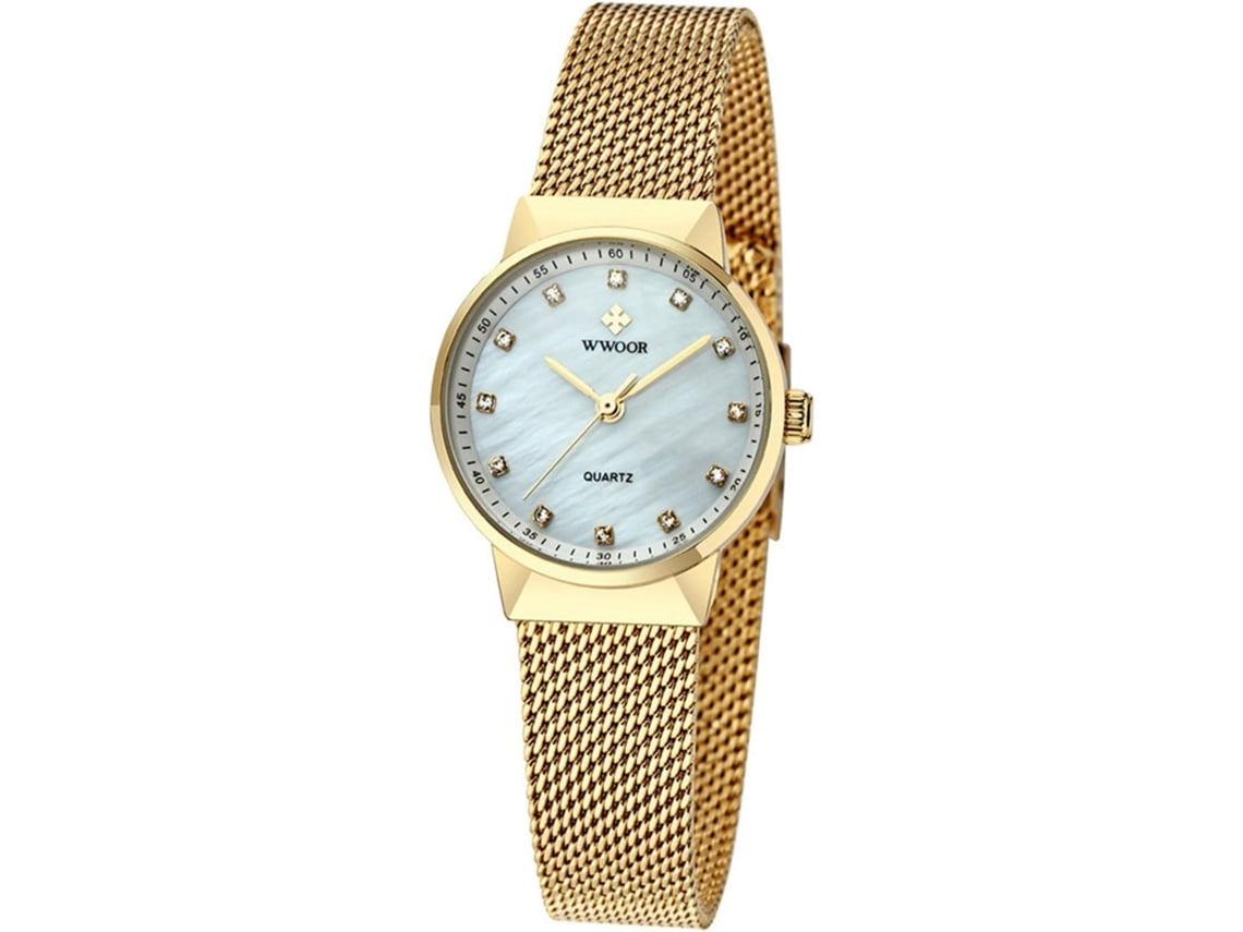 Reloj Rectangular Lujoso De Cuarzo En Acero Inoxidable Yuysan