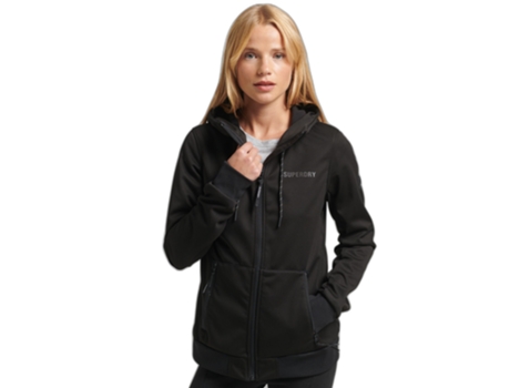 Abrigo para Mujer SUPERDRY (Poliéster - XS - Negro)