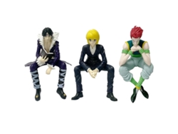 Pack de 3 figuras de Hunter x Hunter | 13 cm | Hisoka, Kurapika y Chrollo | La Brigada Fantasma | Noodle Stopper | Sueltas