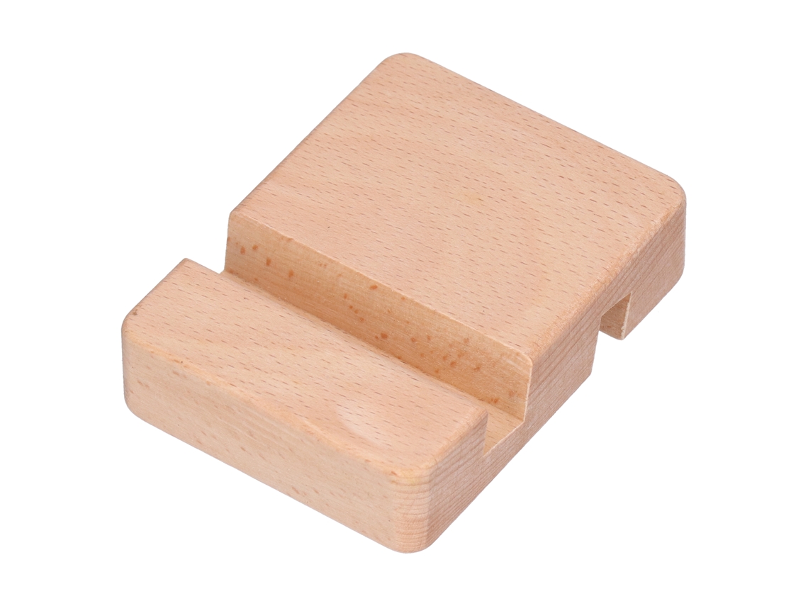 HYMNORA Soporte para Teléfono de Madera Compacto Duradero Universal Simple y Estiloso para Hogar Oficina
