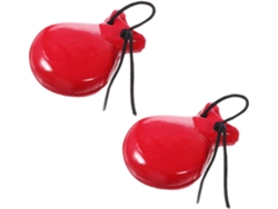 Castañuelas de madera de dos piezas, instrumentos de percusión rítmica.