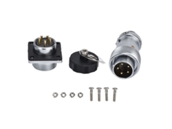 2026velora-Conector aéreo de 5 pines macho para panel metálico Hembra para la industria