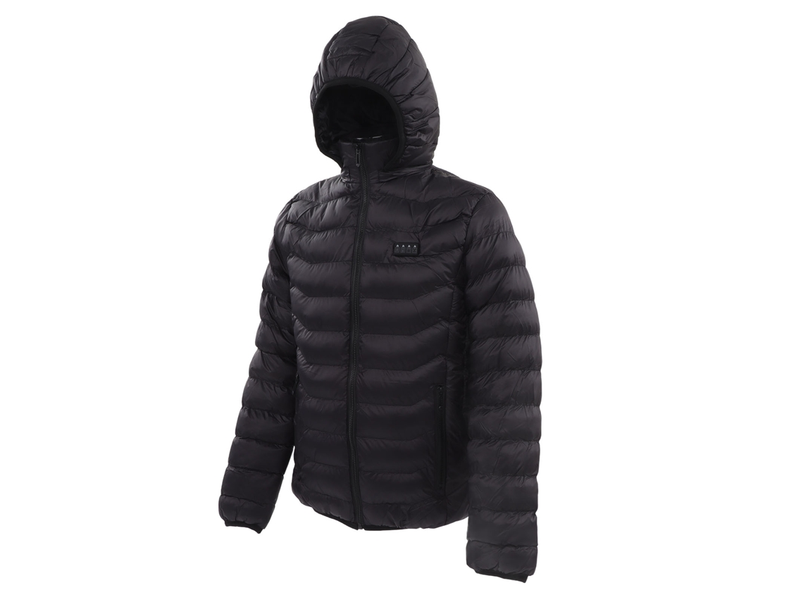 Chaqueta Caliente Para Hombre 19 Zonas 3 Niveles De Temperatura Ligera Transpirable Usb Negro Para Exterior