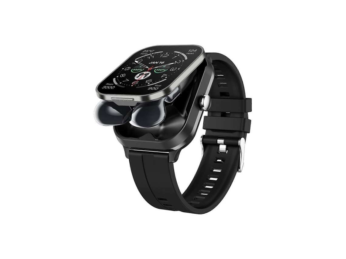 Reloj inteligente Bluetooth 2 en 1 D8 Pro de 2.01 pulgadas con correa de silicona, compatibilidad con NFC y estuche. Ly Ebike