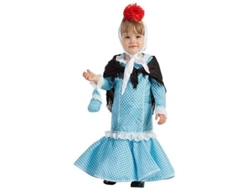 Disfraz de Bebé DISFRAZZES Chulapa Azul (Talla: 6 a 12 meses)