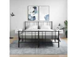 Mesitas de Noche Montaje na Pared 2 Pzs 35X35X20 Cm Blanco