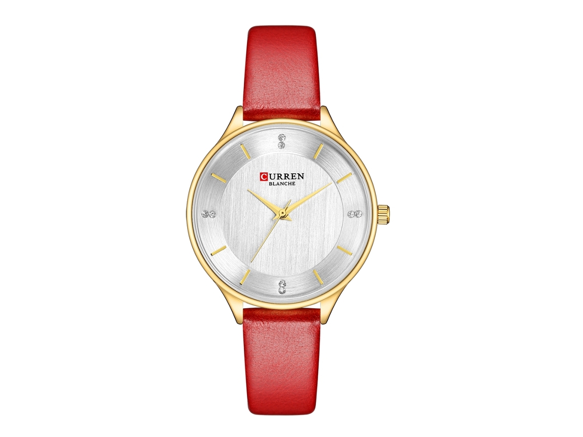 Reloj De Pulsera Analógico De Cuarzo Para Mujer, Resistente Al Agua, Combinación De Oro Y Blanco, Informal Y Elegante.