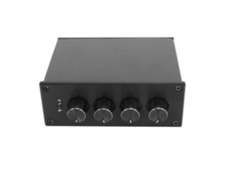 Divisor Estéreo 1 Entrada 4 Salidas Amplificador De Auriculares De Baja Distorsión 100‑240v Enchufe Eu