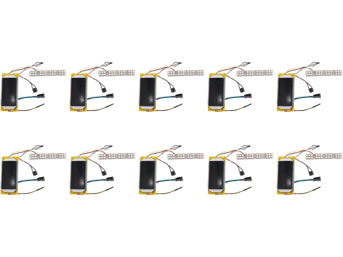 10 Piezas De Cristaux Liquids S1 S2 S3 Scooter Électrique Universel 36 V