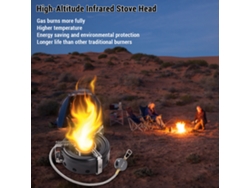 Hornilla De Gas Portátil Para Camping Con Tecnología Infrarroja, Resistente Al Viento, Ligera Y Plegable Para Senderismo.