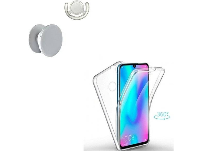 Kit Carcasa, PopSocket y Soporte Honor 20 360º Transparente