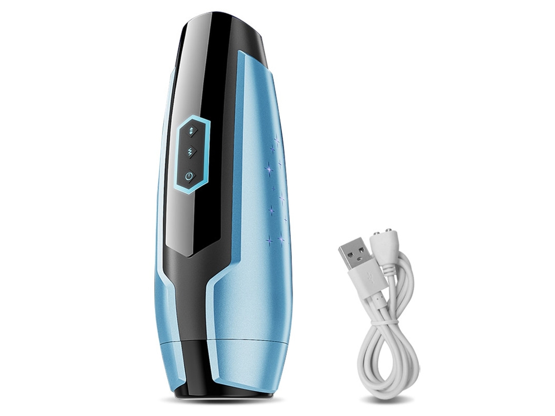 Copa De Masturbacin De Masaje Telescpico De 5 Frecuencias Para Hombres (azul)
