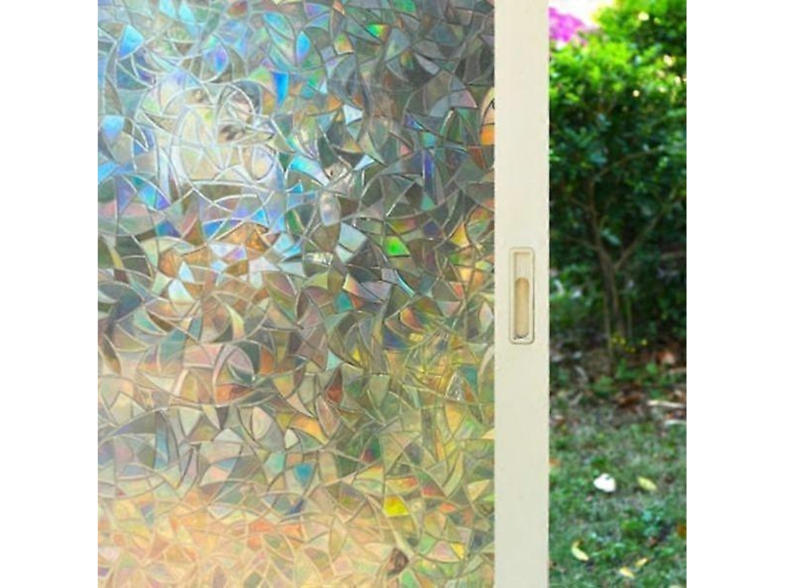 Película electrostática para ventanas con efecto arcoíris, 44,5 x 100 cm, decorativa.
