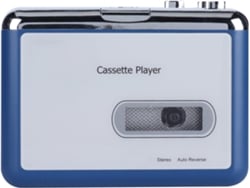 Reproductor De Casetes Portátil De 15 × 11 × 4 Con Inversión Automática De Cinta Y Salida Para Auriculares.