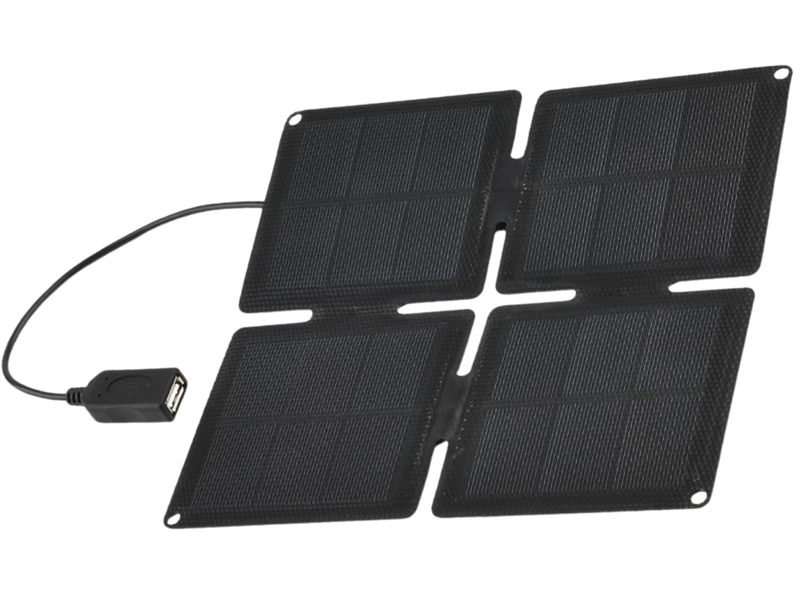 Cargador De Baterías Compacto Con Panel Solar | Accesorios De Camping