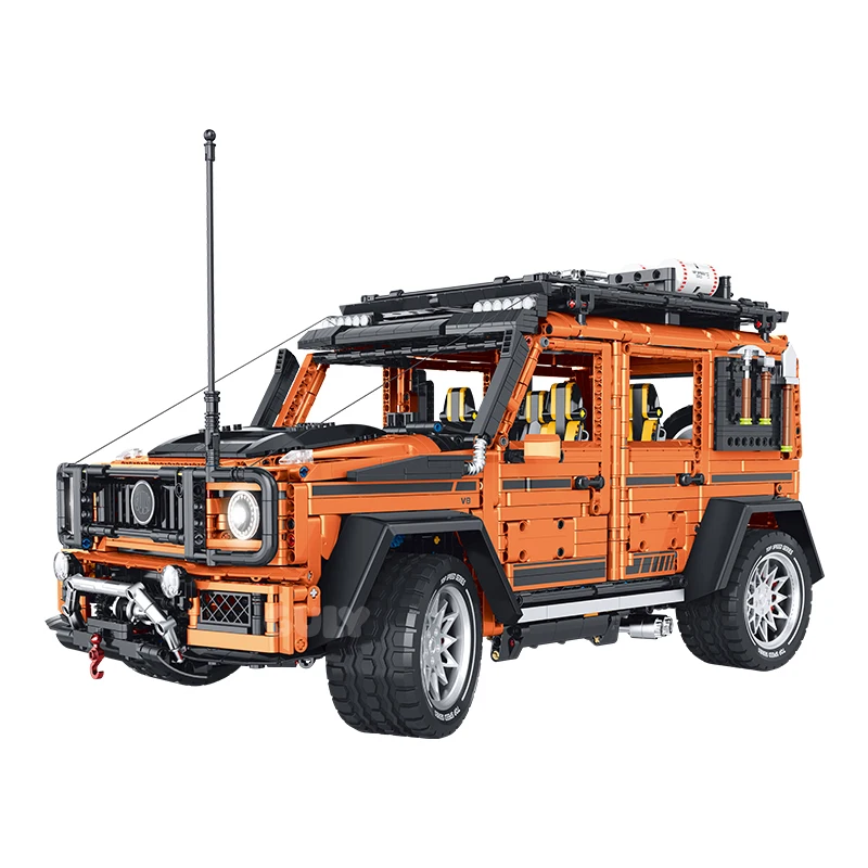 Coche De Juguete De Construcción Con Bloques De Construcción, Modelo De Vehículo Todoterreno Teledirigido