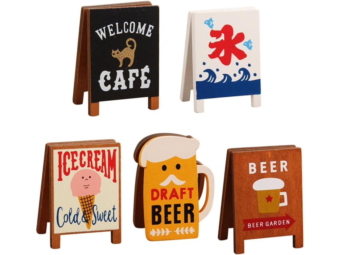 Juego de 5 pinzas de madera creativas para fotos - Ligeras y prácticas - Ideales para decoraciones de fiestas - GOKOCO