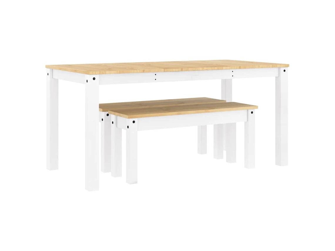 Conjunto 3 De Comedor VIDAXL Blanco Madera de pino
